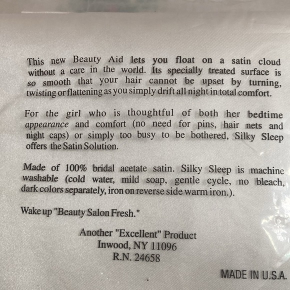 Vintage Bridal Satin queen size pillow cases. Never been out of OG packaging! - Picture 4 of 7